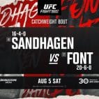 UFC on ESPN 50: Сэндхаген – Фонт: смотреть онлайн