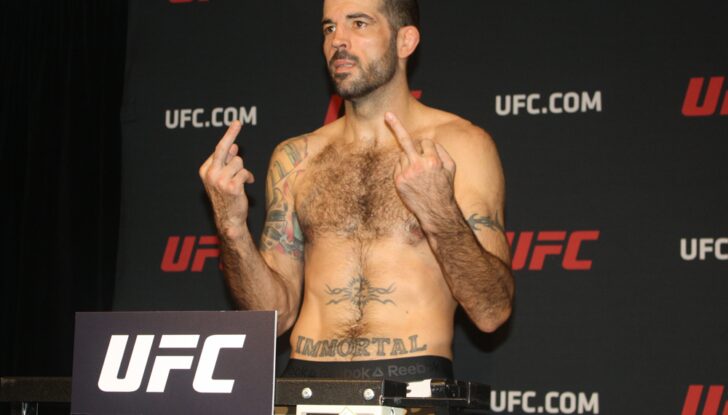 matt brown ufc 206 official weigh in