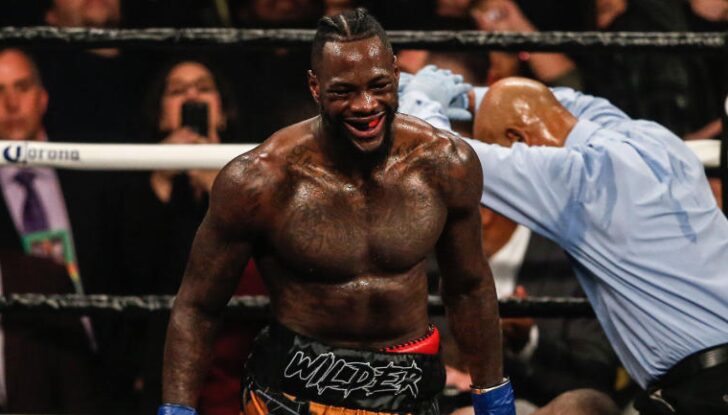 deontay wilder face